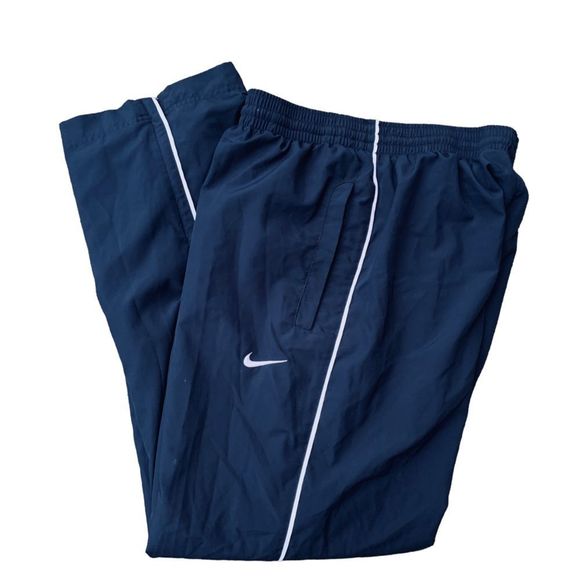 Nike | Pants | Nike Drifit Mens Athletic Pants Navy Blue Pockets Size Small  Wind Running | Poshmark